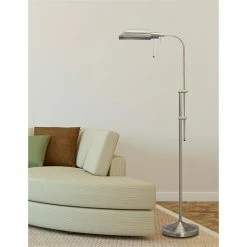 Promo ๐ฏ Cal Lighting Pharmacy 10" Adjustable Durable Metal Floor Lamp In Silver ๐ 8 Promo ๐ฏ Cal Lighting Pharmacy 10" Adjustable Durable Metal Floor Lamp In Silver ๐ -Henn&Hart shop 1332460 2 L