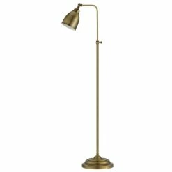 Top 10 ✔️ Cal Lighting Pharmacy 11" Durable Metal Floor Lamp In Antique Brass ⭐ -Henn&Hart shop 1332500 L