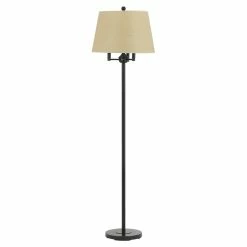 Deals 😀 Cal Lighting Andros 17" Mid-Century Durable Metal Floor Lamp In Dark Bronze 👍