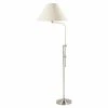 Best Pirce 🛒 Cal Lighting 19" Mid-Century 3-way Adjustable Metal Floor Lamp In Silver 🧨
