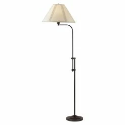 Brand new 🔔 Cal Lighting 19" Mid-Century 3-way Metal Floor Lamp In Dark Bronze 😍