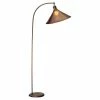 Cheapest 🔔 Cal Lighting 18.5" Metal And Mica Arc Floor Lamp With Cone Shade In Rust Brown 😍 -Henn&Hart shop 1332572 1 L