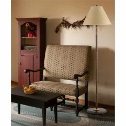 Cheap 😀 Cal Lighting Soho 16" 2-light Durable Metal Floor Lamp In Rust Brown 🧨 -Henn&Hart shop 1332590 2 L