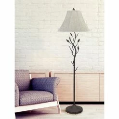 Cheapest ✨ Cal Lighting 17" Transitional Metal Floor Lamp With Leaf Design In Black 🎉 9 Cheapest ✨ Cal Lighting 17" Transitional Metal Floor Lamp With Leaf Design In Black 🎉 -Henn&Hart shop 1332672 3 L