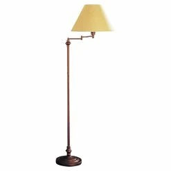 Cheapest โ๏ธ Cal Lighting Traditional Metal Floor Lamp With Swing Arm In Brown ๐