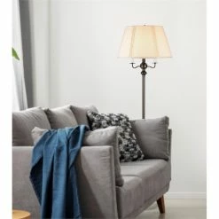 Best reviews of 🧨 Cal Lighting 18" Traditional 6-way Metal Floor Lamp In Dark Bronze 👏 -Henn&Hart shop 1355891 2 L