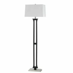 Cheap 👏 Cal Lighting Hotel 10" Durable Metal Floor Lamp With Spider Shade In Black/White ⌛ 5 Cheap 👏 Cal Lighting Hotel 10" Durable Metal Floor Lamp With Spider Shade In Black/White ⌛ -Henn&Hart shop 1359949 L