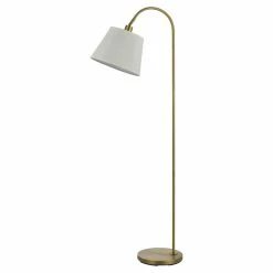 Cheapest 🤩 Cal Lighting Covington 12" Durable Metal Floor Lamp In Antique Brass 🧨