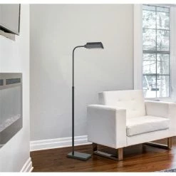 Best reviews of 🎁 Cal Lighting 18" Durable Metal LED Pharmacy Floor Lamp In Dark Bronze 🔔 -Henn&Hart shop 1362294 2 L