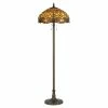 Best deal 🛒 Cal Lighting Tiffany 18.5" Metal And Glass Floor Lamp In Antique Brass 😍 -Henn&Hart shop 1362313 1 L