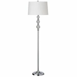 Best reviews of 🎁 Dainolite Metal Modern 1 Light Crystal Polished Chrome Floor Lamp 😉