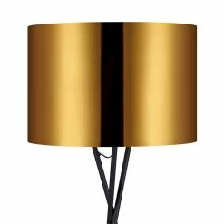 Flash Sale 😉 Teamson Design Versanora Cara Tripod Metal Floor Lamp In Gold 🤩 -Henn&Hart shop 1380730 2 L