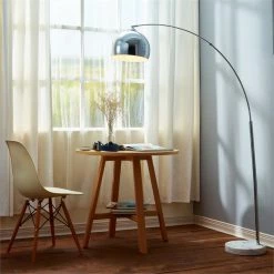 Best Pirce ⌛ Teamson Design Versanora Arquer Arc Floor Lamp In Chrome ⌛