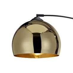 Hot Sale 👏 Teamson Design Versanora Arquer Arc Floor Lamp In Gold And Black 👍 -Henn&Hart shop 1380741 2 L