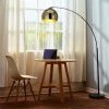 Hot Sale 👏 Teamson Design Versanora Arquer Arc Floor Lamp In Gold And Black 👍 -Henn&Hart shop 1380741 L