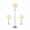 Flash Sale 😉 Coaster 3 Piece Elegant Lamp Set In Nickel 🔔 -Henn&Hart shop 1406086 L