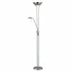 Promo ❤️ Pemberly Row Floor Lamp In Satin Chrome 🌟 -Henn&Hart shop 1658381 L