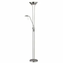 Promo ❤️ Pemberly Row Floor Lamp In Satin Chrome 🌟