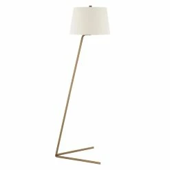 Outlet 😍 Henn&Hart 19" Brass Metal/Fabric Floor Lamp 🤩 -Henn&Hart shop 1922580 10 L