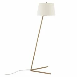 Outlet 😍 Henn&Hart 19" Brass Metal/Fabric Floor Lamp 🤩 -Henn&Hart shop 1922580 6 L