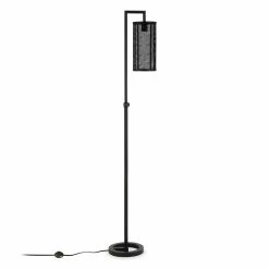 Flash Sale 🎁 Henn&Hart 15" Blackened Bronze Metal/Metal Mesh Floor Lamp 🥰 -Henn&Hart shop 1922592 2 L
