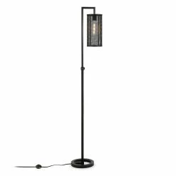 Flash Sale 🎁 Henn&Hart 15" Blackened Bronze Metal/Metal Mesh Floor Lamp 🥰 -Henn&Hart shop 1922592 7 L