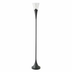 Cheap ❤️ Henn&Hart 10" Blackened Bronze Metal/Glass Floor Lamp 🔔