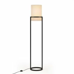 Cheapest 🤩 Henn&Hart 12" Blackened Bronze Metal/Fabric Floor Lamp 😍 -Henn&Hart shop 1941307 10 L