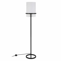Cheapest 🤩 Henn&Hart 12" Blackened Bronze Metal/Fabric Floor Lamp 😍 -Henn&Hart shop 1941307 8 L