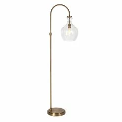 Discount 😉 Henn&Hart 12" Brass Metal/Glass Floor Lamp 🎉 -Henn&Hart shop 1974867 3 L