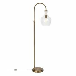 Discount 😉 Henn&Hart 12" Brass Metal/Glass Floor Lamp 🎉 -Henn&Hart shop 1974867 9 L