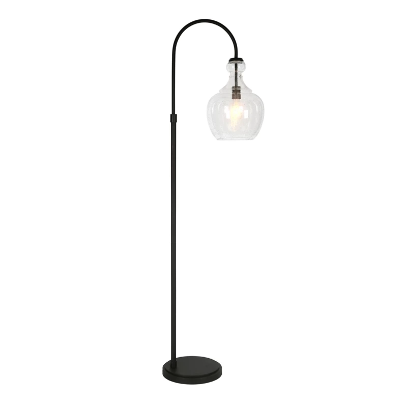 Budget ๐ฅ Henn&Hart 12" Blackened Bronze Metal/Glass Floor Lamp ๐ 5 Budget ๐ฅ Henn&Hart 12" Blackened Bronze Metal/Glass Floor Lamp ๐ - Image 3