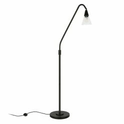 Deals 💯 Henn&Hart 12" Blackened Bronze Metal/Glass Floor Lamp ✨ -Henn&Hart shop 1974872 11 L