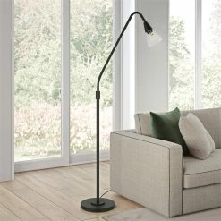 Deals 💯 Henn&Hart 12" Blackened Bronze Metal/Glass Floor Lamp ✨ -Henn&Hart shop 1974872 2 L