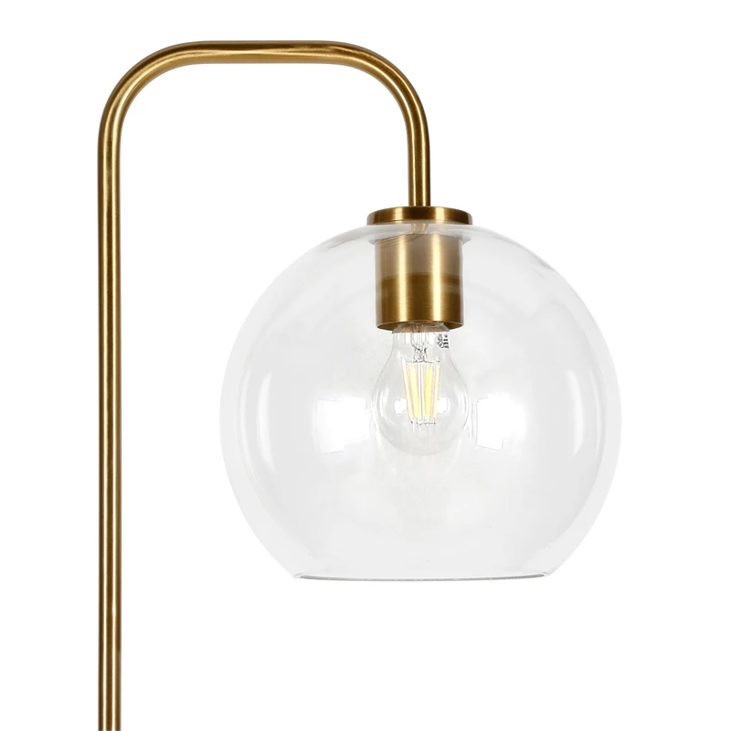 Discount 😉 Henn&Hart 12" Brass Metal/Glass Floor Lamp 👍 9 Discount 😉 Henn&Hart 12" Brass Metal/Glass Floor Lamp 👍 - Image 7