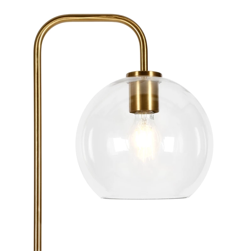 Discount 😉 Henn&Hart 12" Brass Metal/Glass Floor Lamp 👍 10 Discount 😉 Henn&Hart 12" Brass Metal/Glass Floor Lamp 👍 - Image 8