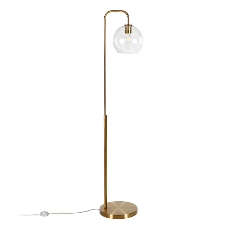 Discount 😉 Henn&Hart 12" Brass Metal/Glass Floor Lamp 👍 11 Discount 😉 Henn&Hart 12" Brass Metal/Glass Floor Lamp 👍 - Image 9