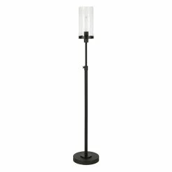Cheapest ⭐ Henn&Hart 11" Blackened Bronze Metal/Glass Floor Lamp ✨