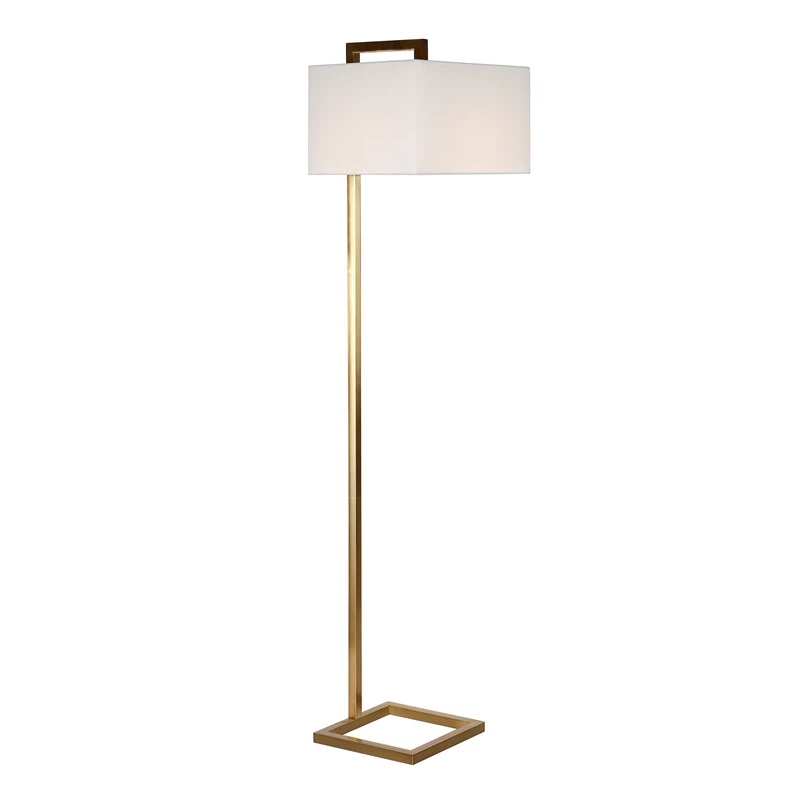 Hot Sale 🥰 Henn&Hart 16" Brass Metal/Fabric Floor Lamp ✨ 5 Hot Sale 🥰 Henn&Hart 16" Brass Metal/Fabric Floor Lamp ✨ - Image 3