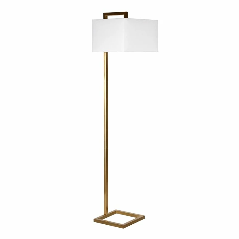 Hot Sale 🥰 Henn&Hart 16" Brass Metal/Fabric Floor Lamp ✨ 3 Hot Sale 🥰 Henn&Hart 16" Brass Metal/Fabric Floor Lamp ✨