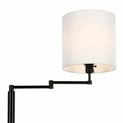 Outlet ⭐ Henn&Hart 23" Blackened Bronze Metal/Fabric Floor Lamp 😍 -Henn&Hart shop 1984774 9 L