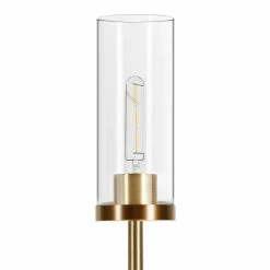 Outlet 👍 Henn&Hart 11" Brass Metal/Glass Floor Lamp 🎁 -Henn&Hart shop 1984776 6 L