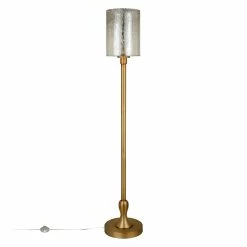 Deals 🤩 Henn&Hart 12" Brass Metal/Mercury Glass Floor Lamp 🎁 -Henn&Hart shop 1984797 13 L