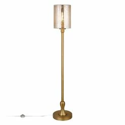 Deals 🤩 Henn&Hart 12" Brass Metal/Mercury Glass Floor Lamp 🎁 -Henn&Hart shop 1984797 14 L