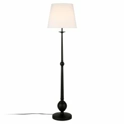 Best reviews of 💯 Henn&Hart 17" Blackened Bronze Metal/Fabric Floor Lamp 🎁 -Henn&Hart shop 1984859 8 L