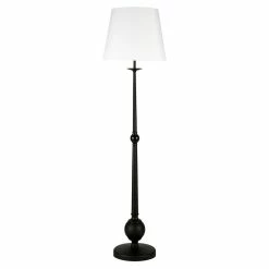Best reviews of ๐ฏ Henn&Hart 17" Blackened Bronze Metal/Fabric Floor Lamp ๐
