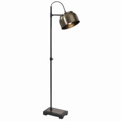 Best deal 🎁 Uttermost Bessemer Industrial Floor Lamp In Antique Brass 👏