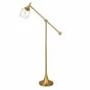 Budget 👏 Henn&Hart 34" Brass Metal/Glass Floor Lamp 🧨 -Henn&Hart shop 2004327 L