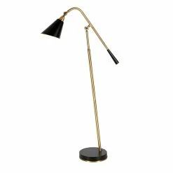 Flash Sale ❤️ Henn&Hart 11" Brass/Matte Black Metal Floor Lamp 🥰 -Henn&Hart shop 2004333 2 L