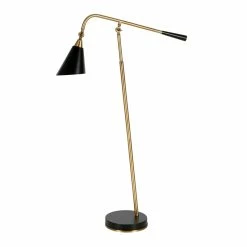 Flash Sale ❤️ Henn&Hart 11" Brass/Matte Black Metal Floor Lamp 🥰 -Henn&Hart shop 2004333 8 L